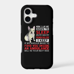 Cadeau Chien Je dors sur mon lit mon bouledogue