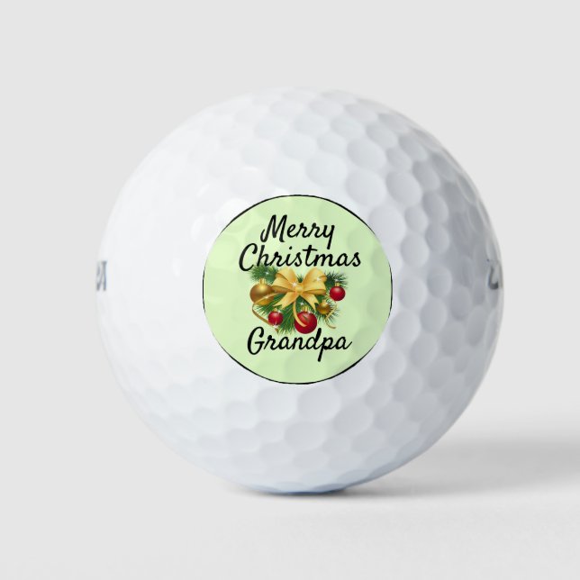 Cadeau Christma personnalisé pour Grandpa 3 balles (Devant)