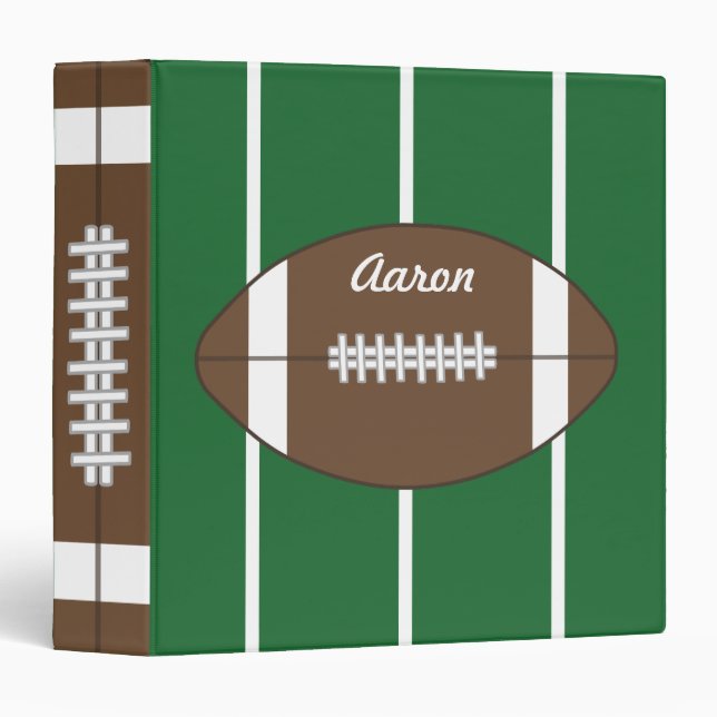 Cadeau Classeur personnalisé de l'école de footbal (Devant/Côté)