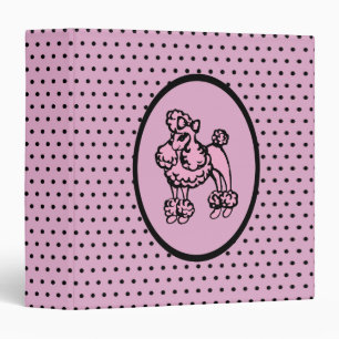 Cadeau Classeur Retro French Poodle