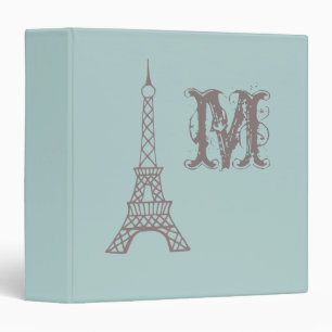 Cadeau Classeur Tour Eiffel Monogrammé