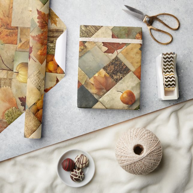 Cadeau Collage de papier d'automne 02 (Artisanat)