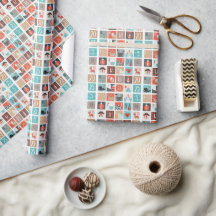 Collection de papier d'emballage chic et tendance