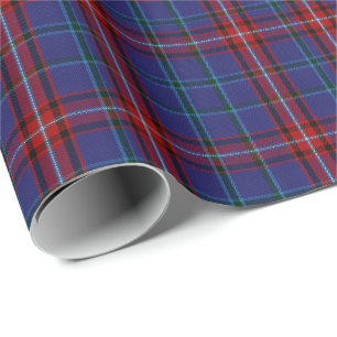 Cadeau Colorful Glenn Clan Tartan Papier d'enveloppement