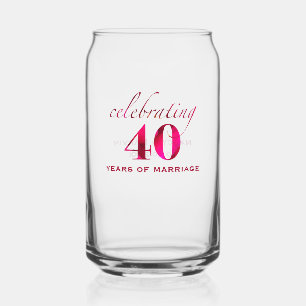 Cadeau commémoratif personnalisé pour le 40e anniv