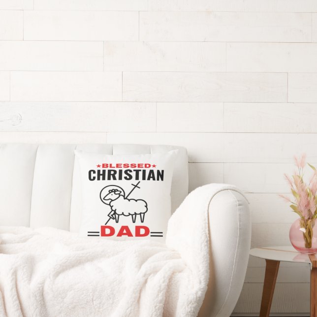 Cadeau Coussin Christian pour papa (Canapé)