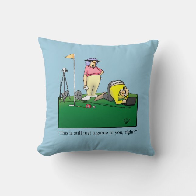 Cadeau Coussin Humour de golf (Recto)