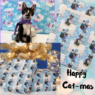 Cadeau Cowboy le chat adorable - Papier d'enveloppement d