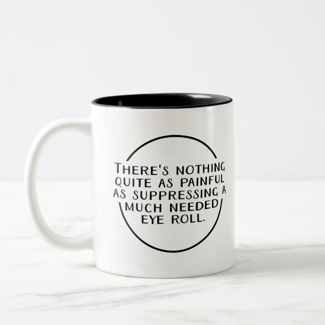 Cadeau Coworker, Mug Café, Rouleau Oeil Très Néces (Gauche)