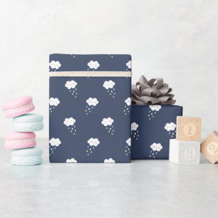 Cadeau Cute Kawaii Cloud Motif Enveloppement papier roule