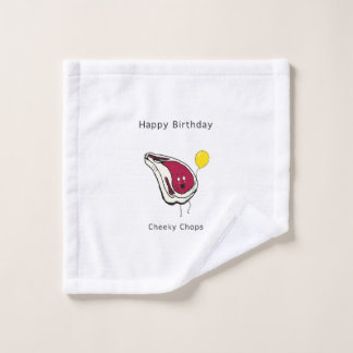 Cadeau d'anniversaire, joues effrontées. Joyeux an