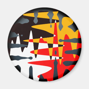 Cadeau d'art autochtone spirituel Magnet des Premi