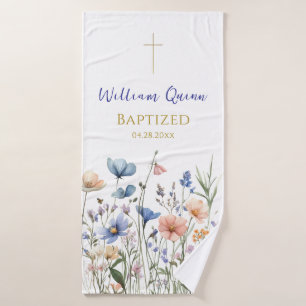Cadeau de baptême orthodoxe chrétien de fleurs sau