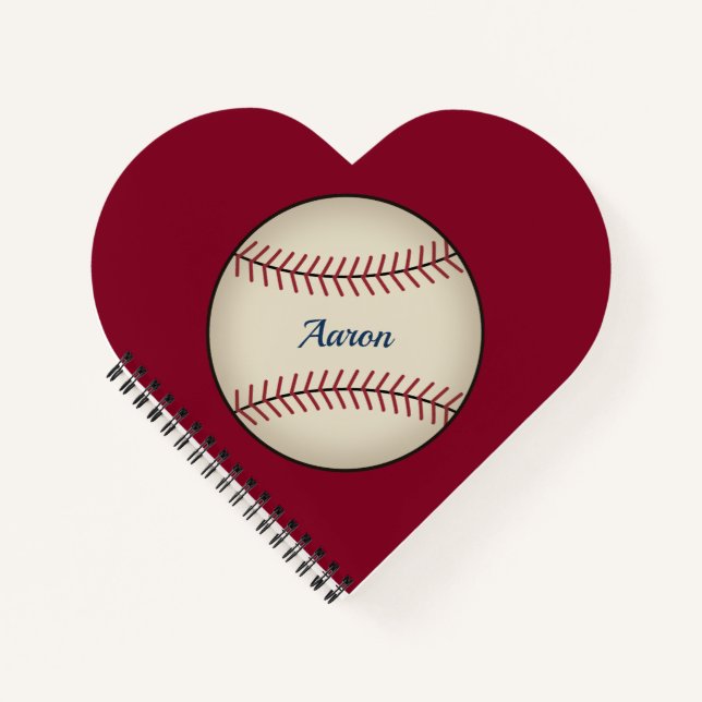 Cadeau de Carnet de baseball personnalisé (Devant)