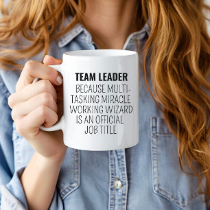 Cadeau de chef d'équipe, Mug drôle de chef d'équip