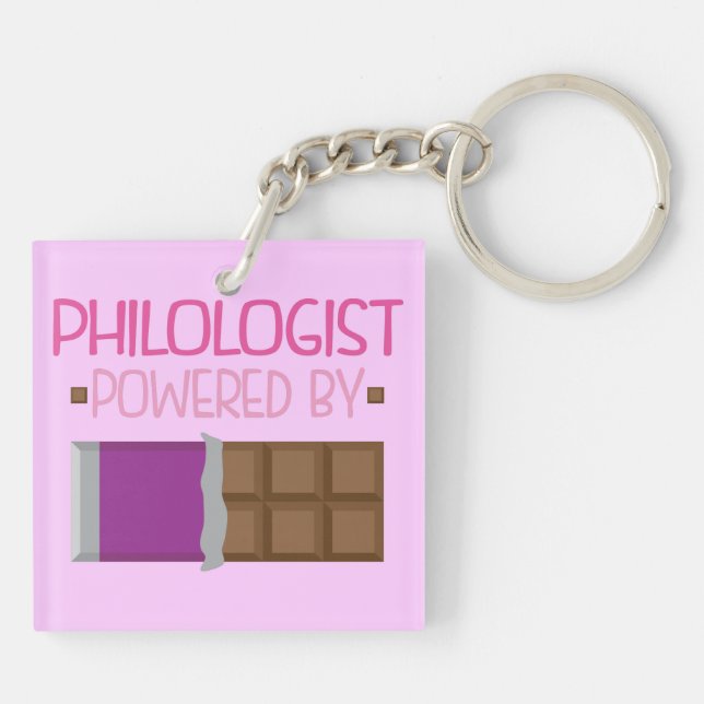 Cadeau de chocolat de philologue pour elle (Dos)