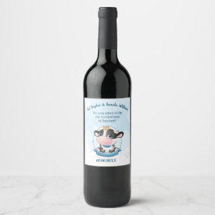Cadeau de Christening pour Godparents Étiquette de