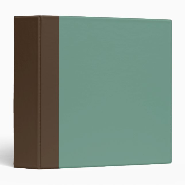 Cadeau de classeur turquoise vintage (Devant/Côté)