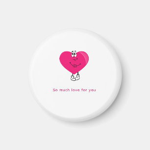 Cadeau de coeur mignon, un aimant de coeur mignon,