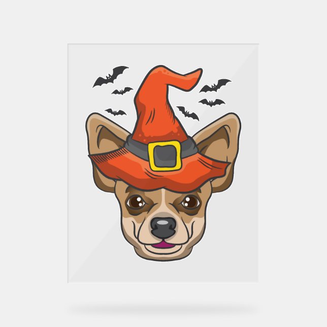 Cadeau de costume de Chihuahua de sorcière de chem (Recto)