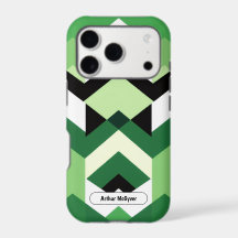 Cadeau de design chevron bloc vert wasabi moderne