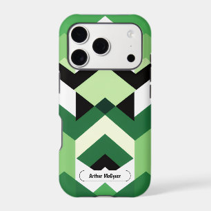 Cadeau de design chevron bloc vert wasabi moderne