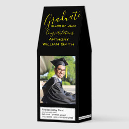 Cadeau de félicitations pour photo de diplômé Café