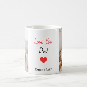 Cadeau de fête du Père Mug personnalisé avec des n