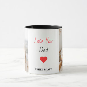 Cadeau de fête du Père Mug personnalisé avec des n