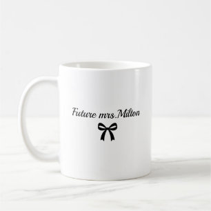 Cadeau de fiançailles Future Mrs Mug pour future m