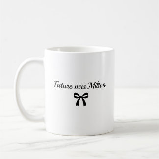 Cadeau de fiançailles Future Mrs Mug pour future m