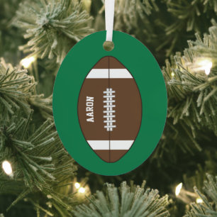Cadeau de football personnalisé Ornement de Noël
