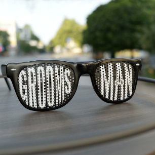 Cadeau de garçon d'honneur Lunettes de soleil rétr