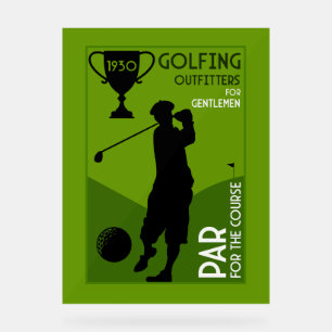 Cadeau de golf Vintage
