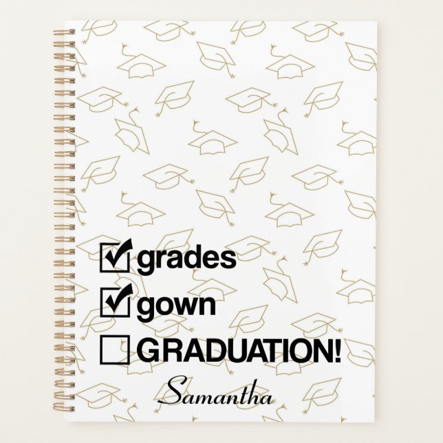 Cadeau de graduation de nom personnalisé | Drôle G (Devant)