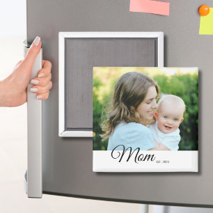 Cadeau de la fête des Mères Magnet Mom Established