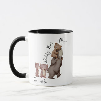 Cadeau de la fête des pères Papa Ours Tasse pour p