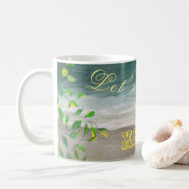 Cadeau de la Mug de Ocean Beach Party (Avec donut)