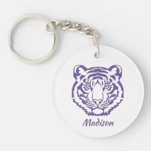 Cadeau de l'école de mascotte de tigre violet