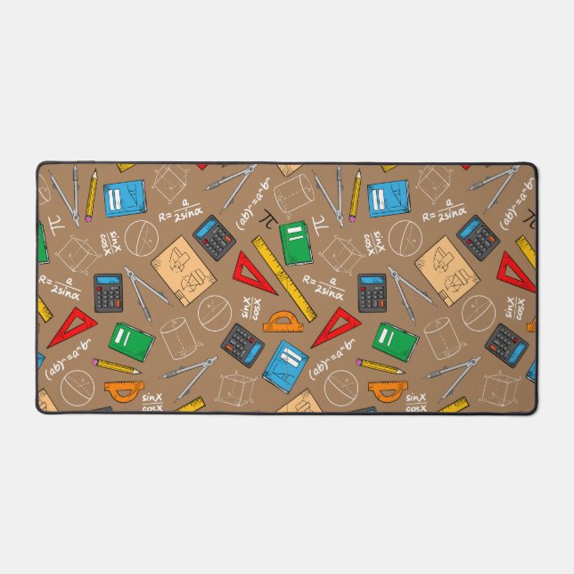 Cadeau de l'enseignant Aquarelle école mathématiqu (Recto)