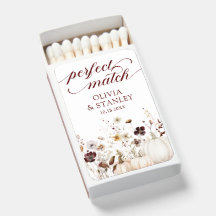 Cadeau de mariage automnal boho de correspondance 