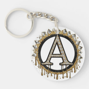Cadeau de mariage initial en or Monogramme perle