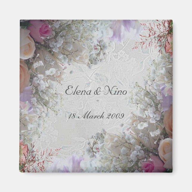 Cadeau de mariage romantique  Aimant (Devant)