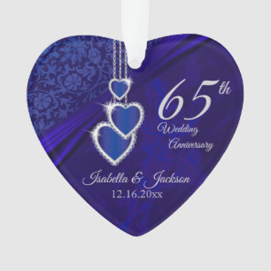 Cadeau de mariage saphir pour les 65 ans / 45 ans 