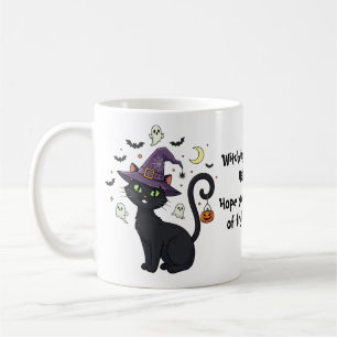 Cadeau De Mug De Chatte À Sorcière Pour Halloween