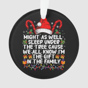 Cadeau de Noël autant dormir sous l'arbre