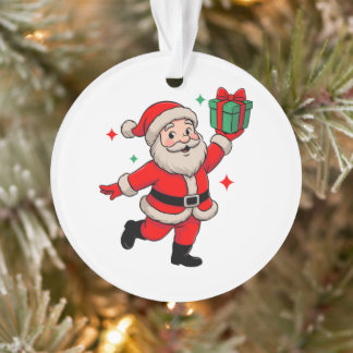 Cadeau de Noël de Santa Rétro Vintage Noël Vacance