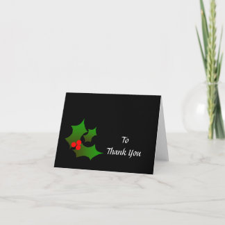 Cadeau de Noël Merci note