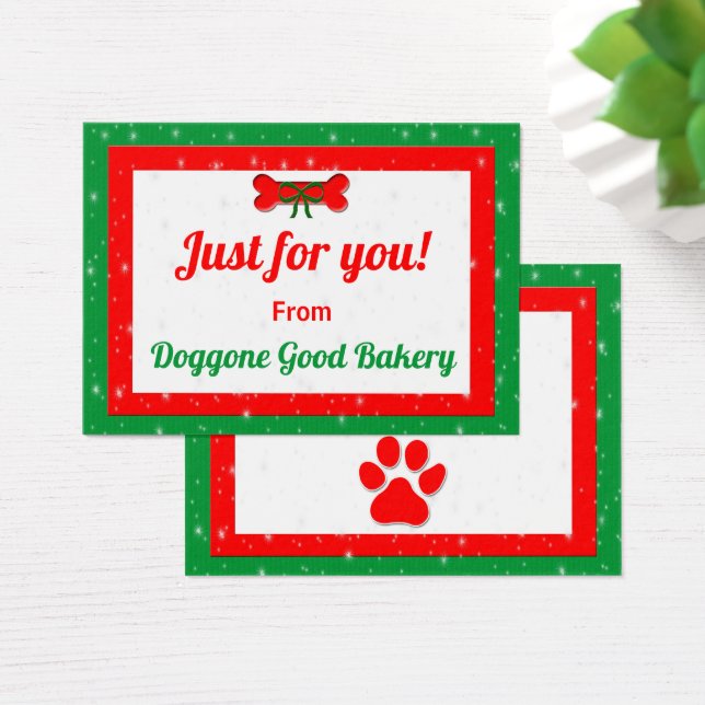 Cadeau de Noël personnalisé de chien Bone (Bureau)