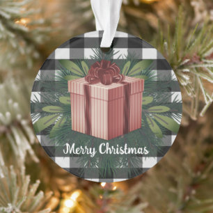 Cadeau de Noël Plaid Buffalo Rouge
